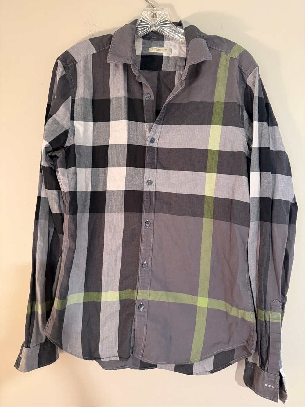 Burberry "Somerton" Exaggerated Check Button-Down Shirt Medium Burberry Brit